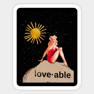 Loveable Sun Sticker